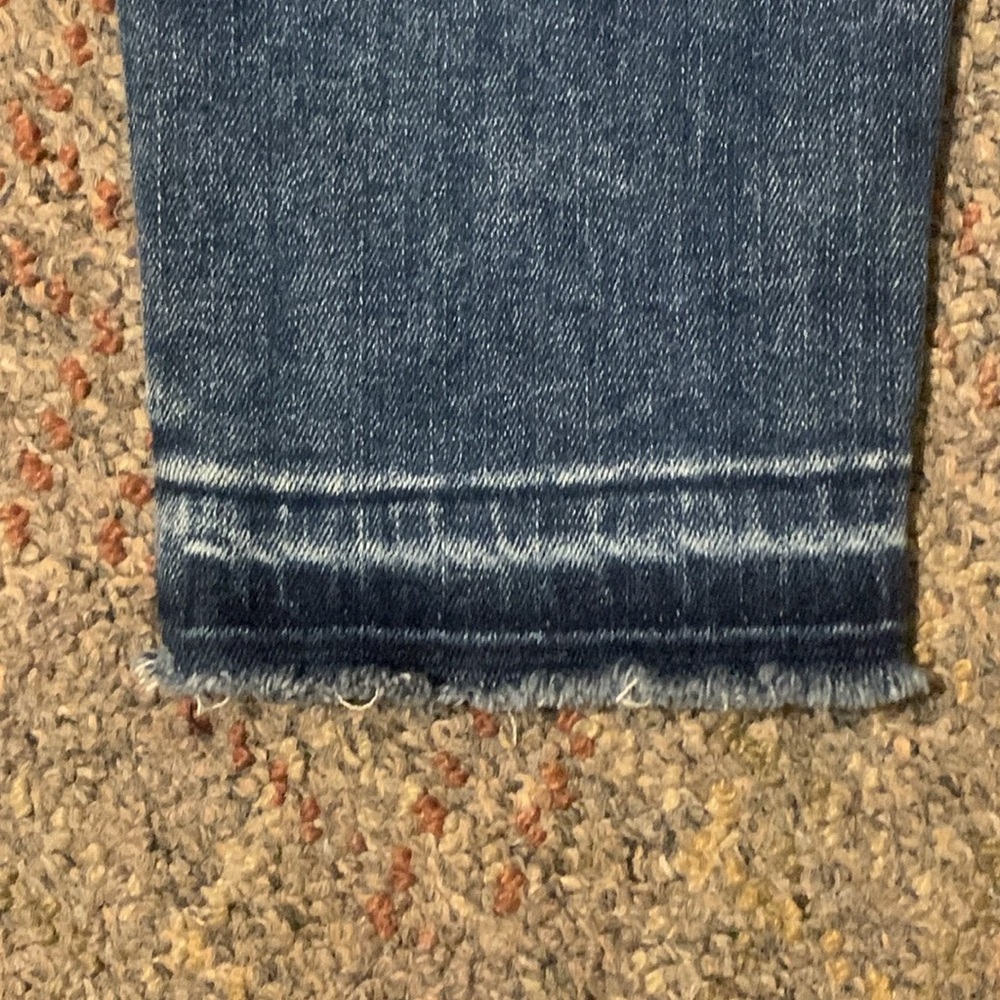 Hudson Natalie 27 R 4 super skinny blue denim jeans Women’s fringed hems - Picture 6 of 14